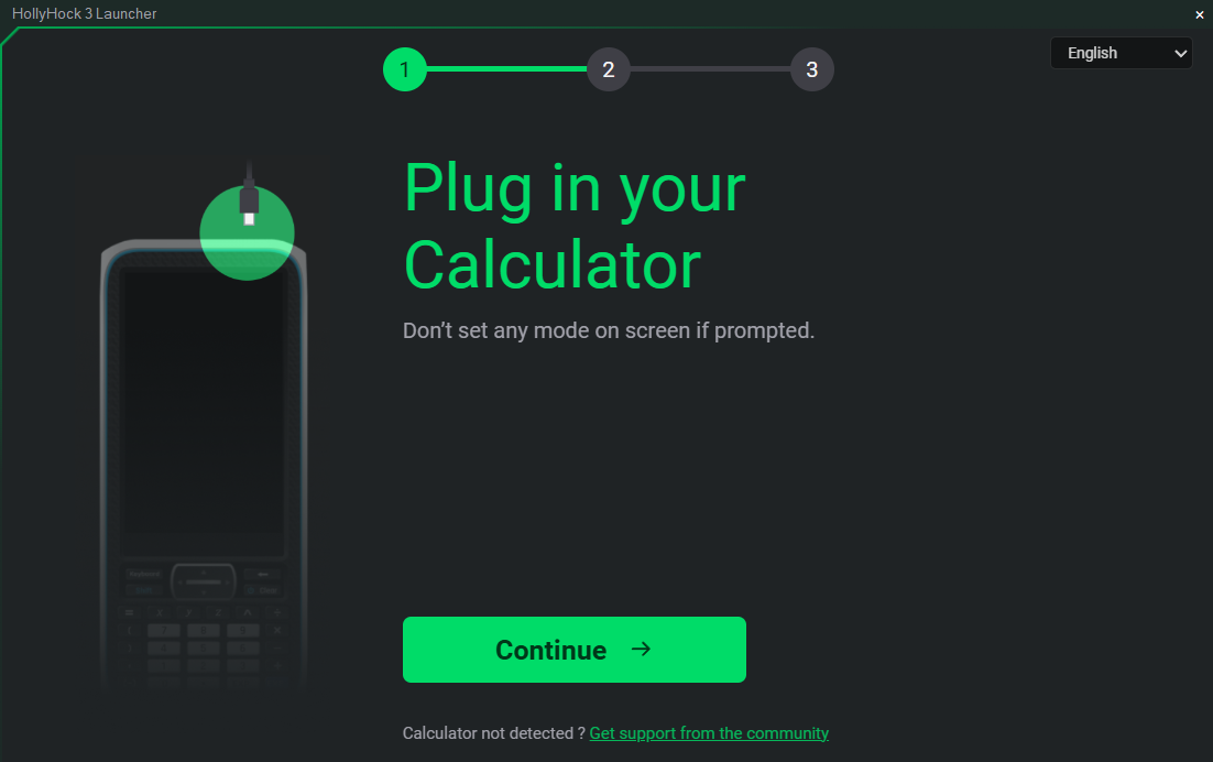 Plug in your calculator
