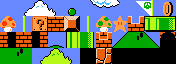 Tiles from the classic Mario